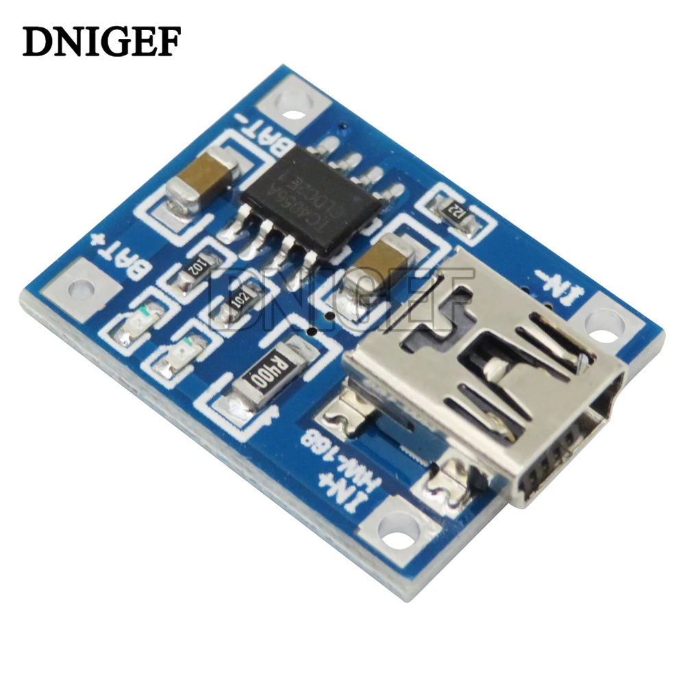 TYPE-C / Micro USB 5V 1A 18650 TP4056 Lithium Battery Charger Module Charging Board With Protection Dual Functions 1A Li-ion