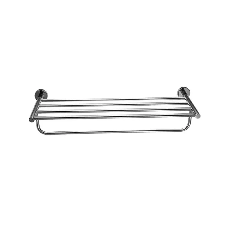 304 Stainless Steel Towel Rack Non Punching Bathroom Storage Shelf Wall Mounted Bath Towel Holder Organizer for Home Decor