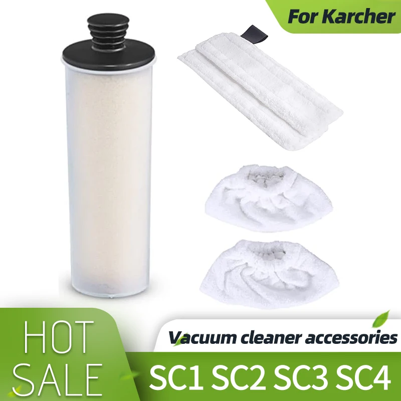 

Аксессуары Набор насадок для очистки пара, картридж для удаления накипи и насадка из микрофибры для швабры, совместим с Karcher SC2 Vertical SC3 Series