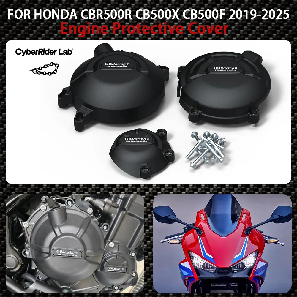 

CBR500R 2024 Motorcycle Engine housing protective cover For HONDA CBR 500R / CB500X / CB500F 2019-2025 Drop protection device