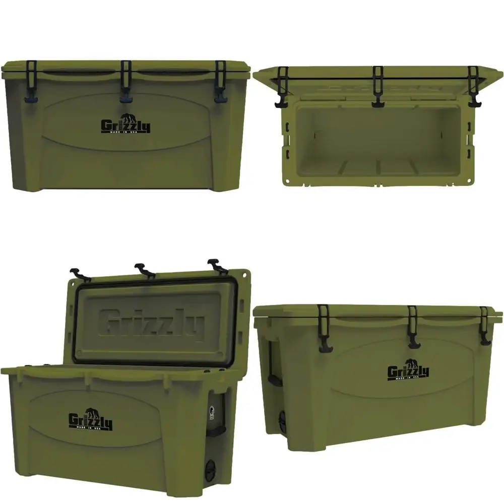 

Большой 100-литровый охладитель с вращающейся изоляцией, прочный и сделано в США, пожизненная гарантия, идеально подходит для пляжа, катания на лодках и кулачках.