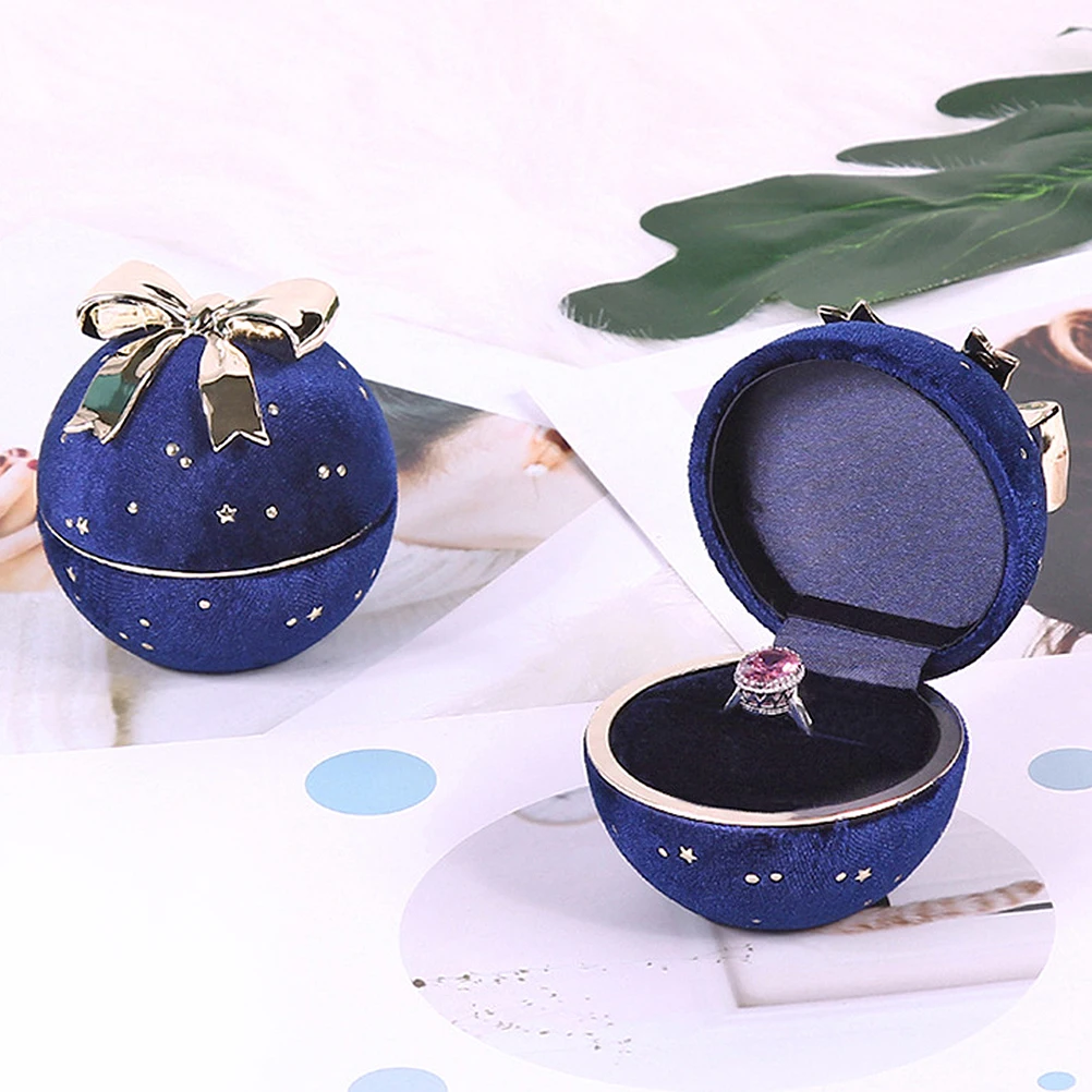 

Corduroy Jewelry Velvet Ring Boxes for Wedding Bridesmaid Gifts Safe Storage Necklace Jewelry