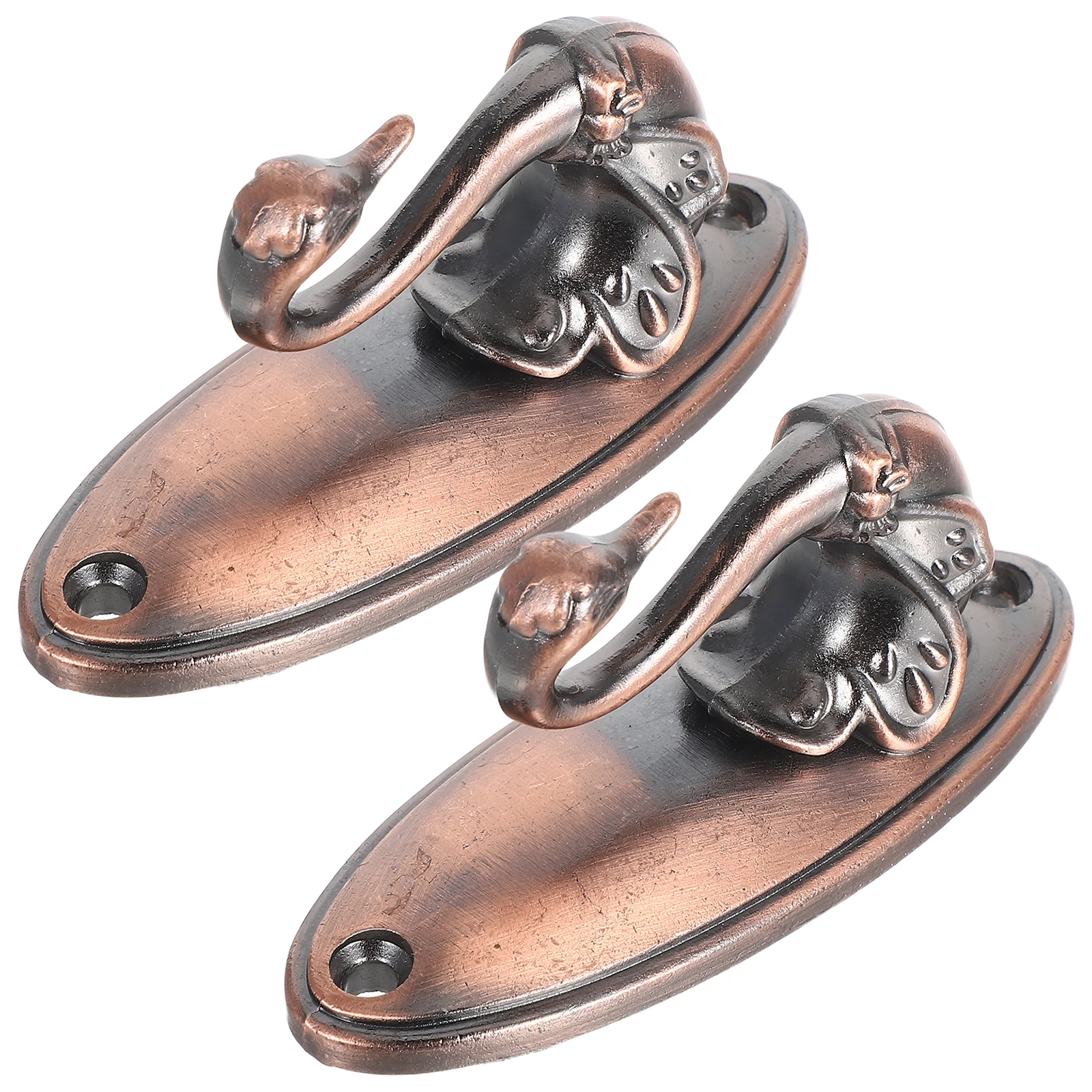 

1 set 1 Pair Alloy Swan Hooks Elegant Metal Wall Decor for Curtains Home Bedroom Hanging Storage WroughtIronHooks RusticHooks