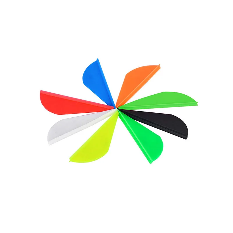 

100pcs Archery 2inch Rubber Feather Arrow Fletching Vanes DIY Carbon Fiberglass Arrow Shaft Bow Hunting Shooting Accessories