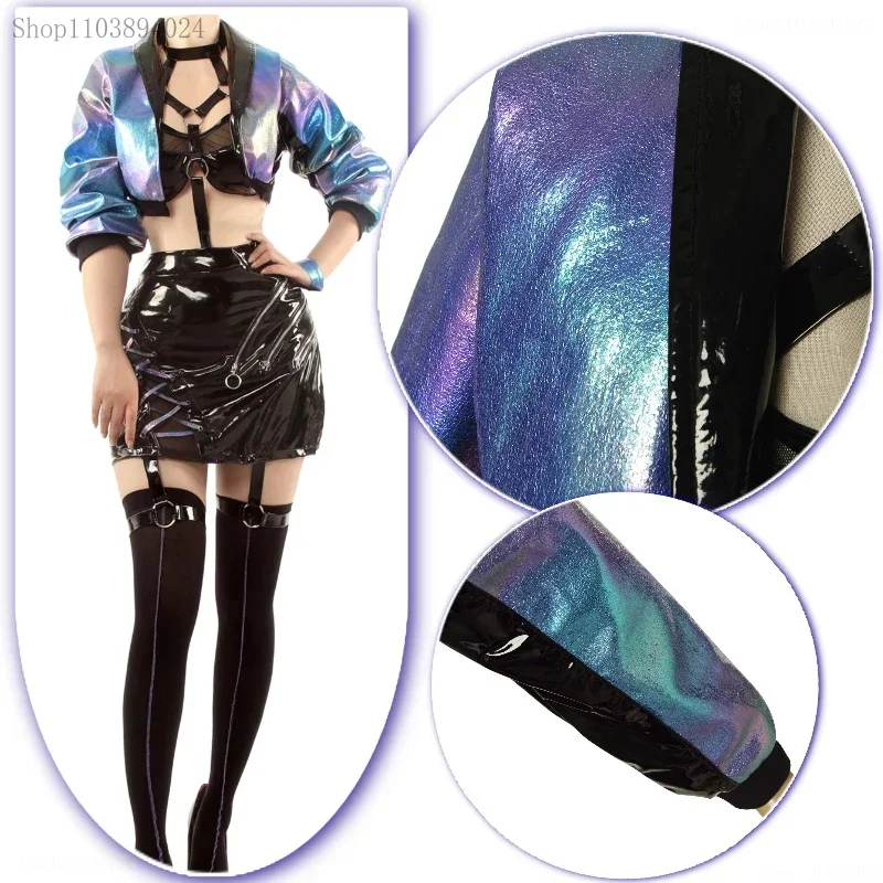 

Cosliy Rolecos игра lol kDa карнавальный костюм Evelynn косплей костюм женский сексуальный kDa all out Evelynn Хэллоуин костюм бюстгальтер юбка f