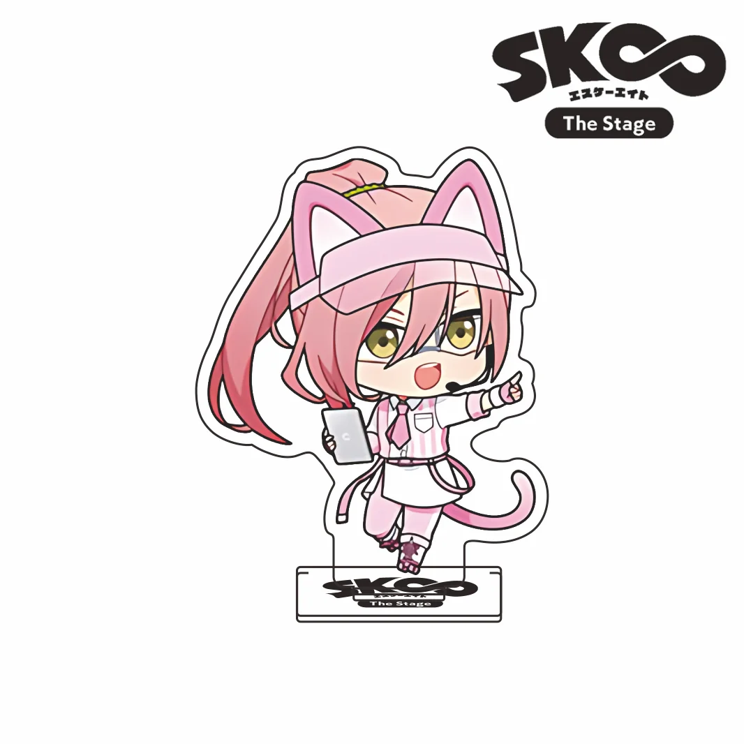 New Anime SK8 the Infinity Reki Langa Cat Ears Staff Acrylic Stand Keychain Figure Model Plate Desk Decoration Gift