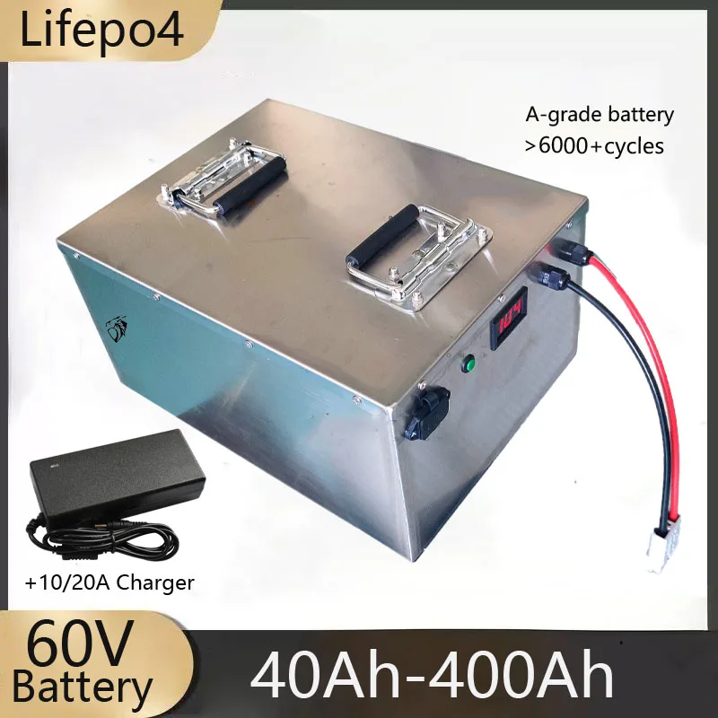 

20S 60V 40Ah 80Ah 100Ah 150Ah 200Ah 240Ah 300Ah 400Ah Lifepo4 Battery for 3KW 6KW EV RV Motorcycle Tricycle Sightseeing Car
