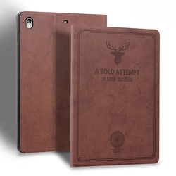 Premium Deer Head Case for IPad Air Pro 12.9 11 10 9 8 7 6 5 4 3 2 Th Air Mini 6 5 4 3 2 1 Folding Stand Leather Tablet Cover