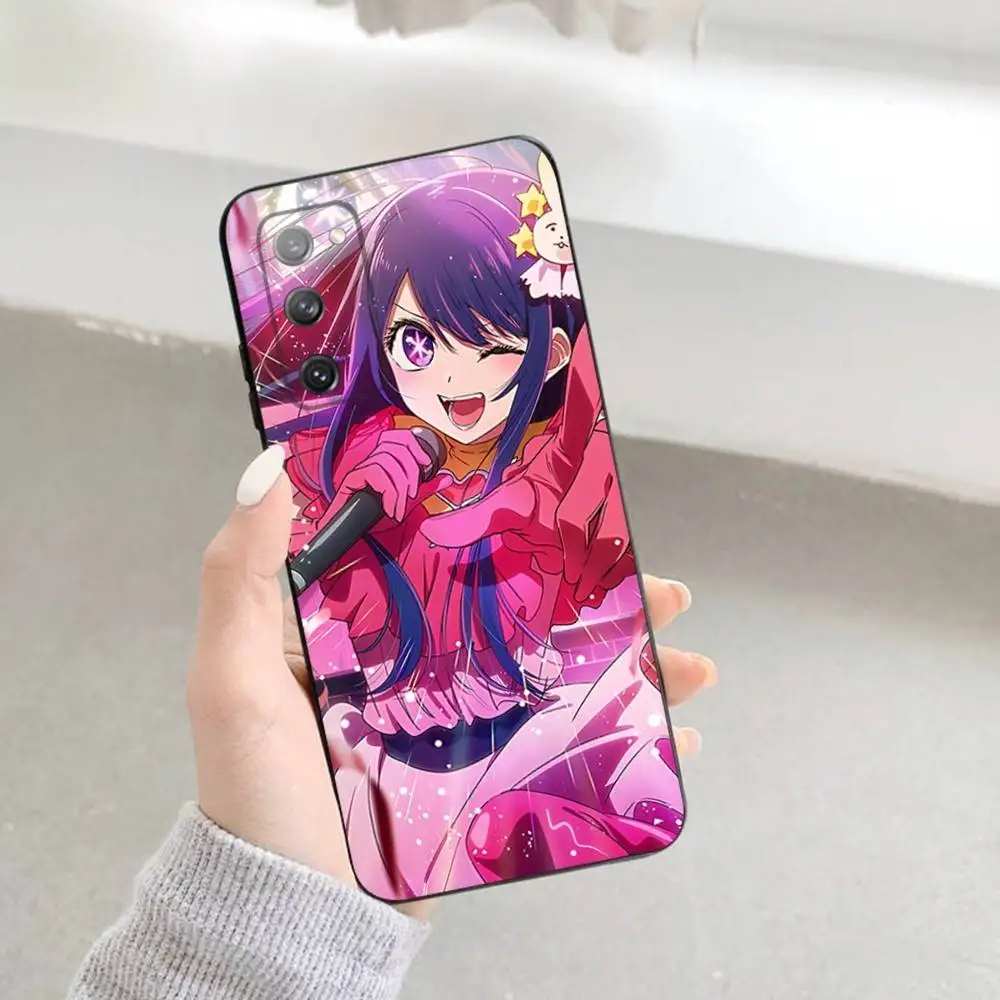 เคสโทรศัพท์อนิเมะ H-Hoshino Ai สำหรับ Samsung S 25,24,23,22,30,21,10,9,Ultra,Plus,Lite,FE,4,5 G เคสสีดำนุ่ม