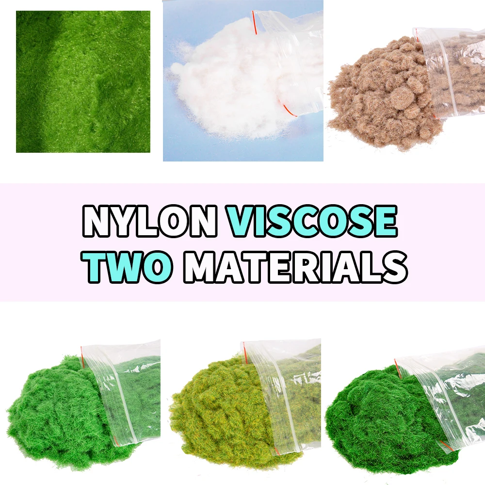 20G 3mm Static Grass Grass Powder Military Scene Materials Architecture Building Layout for Diorama