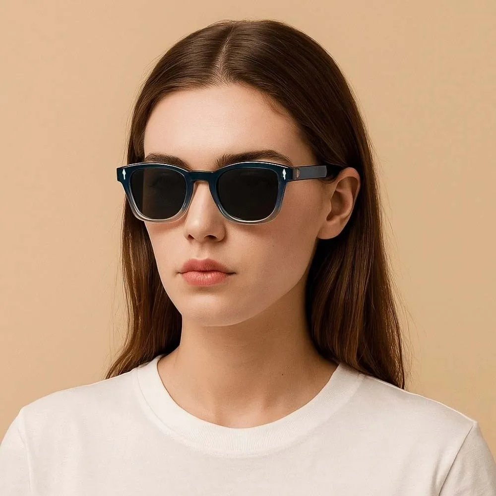 

Lightweight Jelly Retro Sunnies Sunshade Eyewear Resin Men Polarized Sunglasses Waterproof Decorative Women Anti-UV Glasses