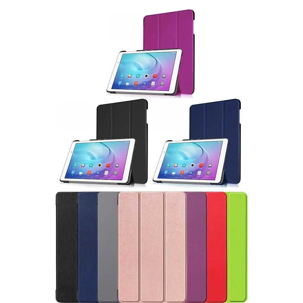 Soft Tri-fold Case Stand Cover for Huawei MediaPad M5 Lite 8'' JDN2-W09