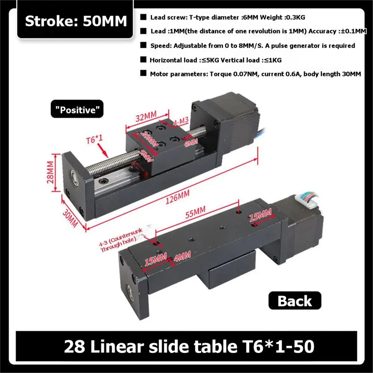 (CLOS) T-Type CNC Sliding Table Rail Linear Stage Transport Guide Platform Stepper Motor Drive XYZ Axis Table for Positioning