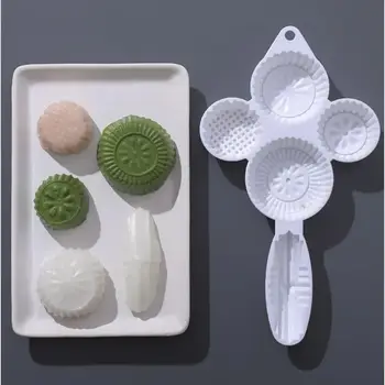 1個綠豆糕碗蛋糕模具壓花蛋糕模具手工壓制月餅甜點烘焙模具 10 最佳銷售 月餅壓模 - №7