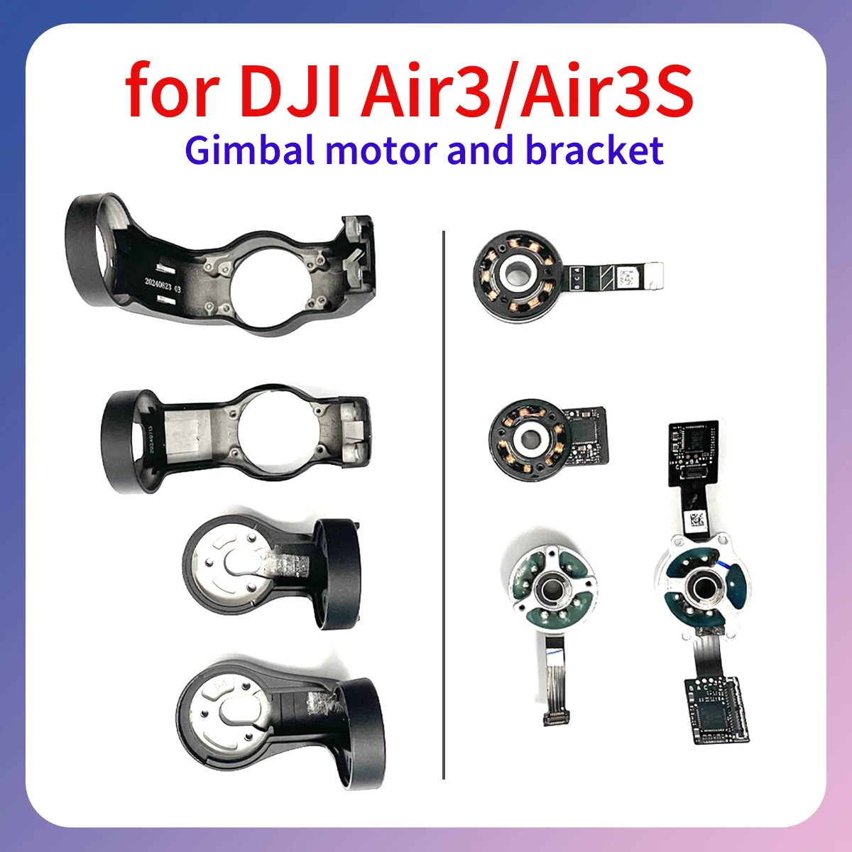 

Original Air3 Air3s drone gimbal YRP motor upper lower bracket signal cable suspension plate for DJI aircraft maintenance parts