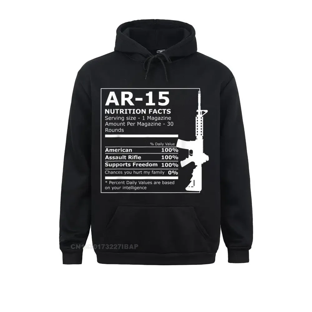 AR-15 Gun Rifle Funny Hoodie Printed On Sweatshirts Fashionable Lovers Day Hoodies Men Crazy Sportswears