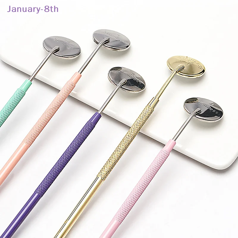 Dental Mirror Stainless Steel Reusable Multicolour Oral Mirrors Dentist Tools Oral Hygiene Care Tool Material