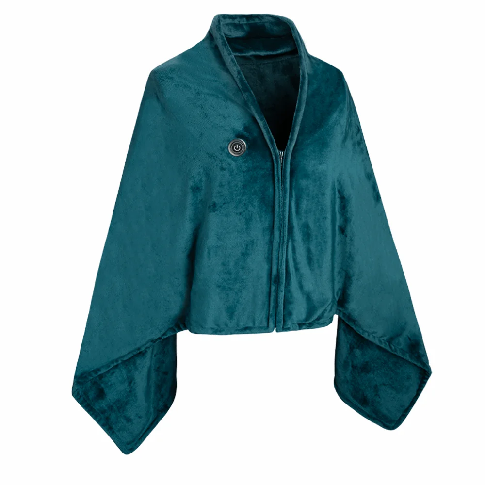 

Носимое одеяло с электрическим подогревом через USB, моющееся, 3 уровня нагрева, одеяло с подогревом, портативная согревающая шаль для офиса/дома/кемпинга