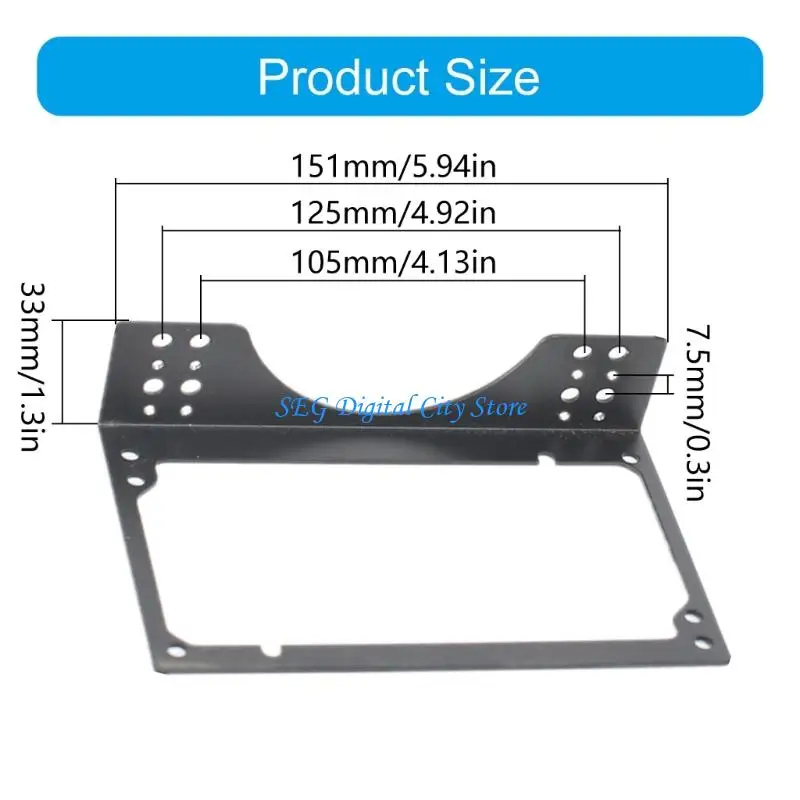 U75B Reinforced Metal Bracket Secures SFXs Power Supply in 12cm 14cm Fan Slot White Design
