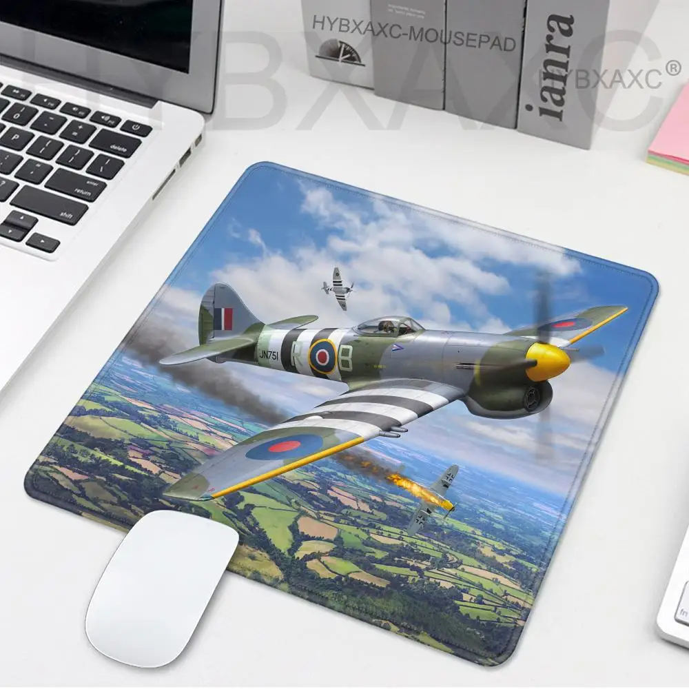 Vintage Fighter Planes Trio Mouse Pad Non-Slip Rubber Durable HYBXAXC Desk Accessory Mousepad DeskMat Setup Mouse Mat Gaming Mat