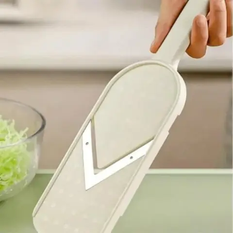 1 Multifunctional Vegetable Salad Slicer, Stainless Steel Blade, Cabbage Chopper, Lettuce Chopper, Purple Cabbage Chopper, Cucumber Chopper, Multifunctional Cabbage Slicer, Suitable For Home Cooking And Outdoor Barbecue, Easy To Carry And Clean