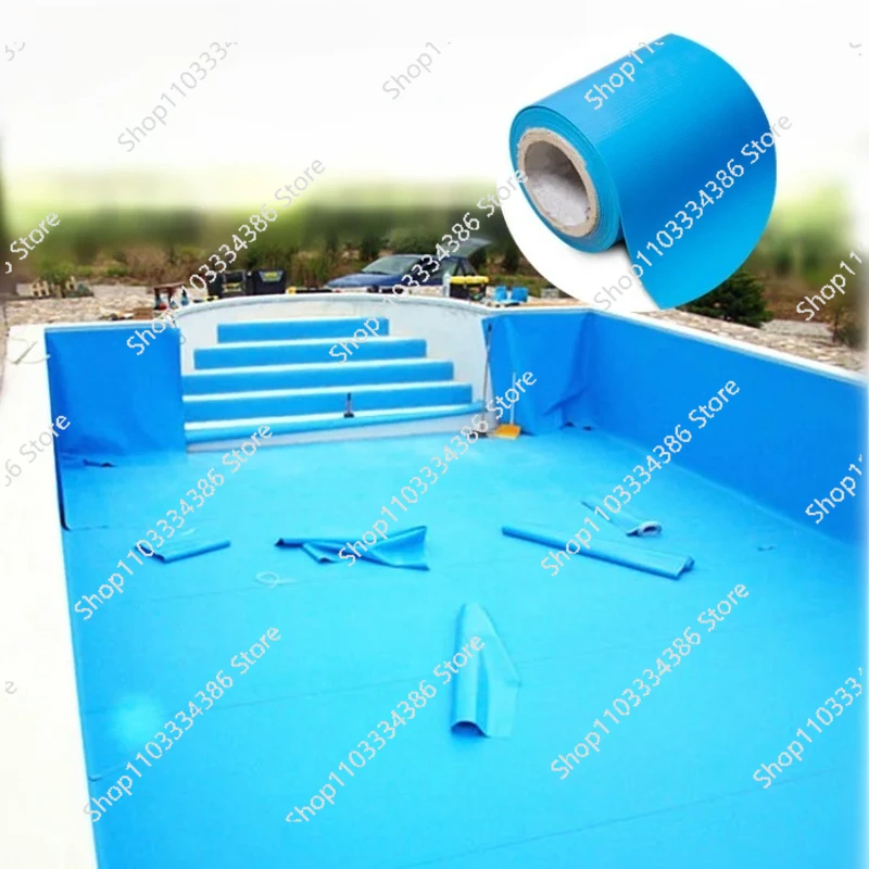 Revestimiento de PVC para piscina azul océano reforzado de 1,5 mm con anti-UV para piscinas enterradas