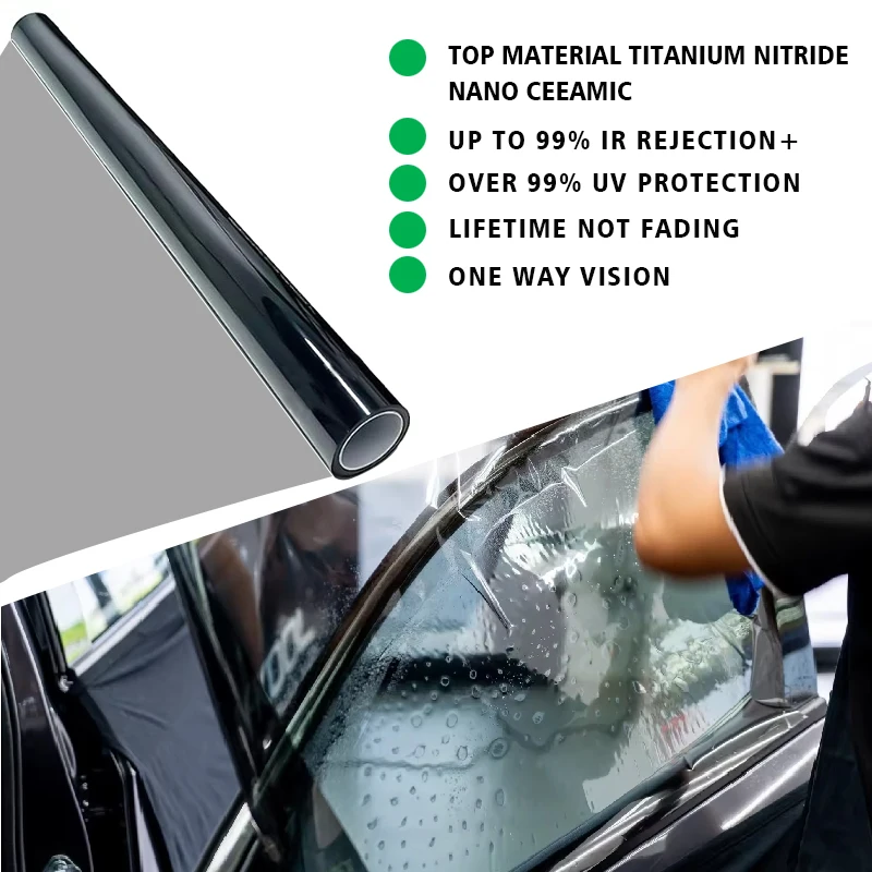 Ultra Hd Remove Car Window Tint Heat Resistant Carbon Tint Film Nano Ceramic Window Solar Film With Privacy Protection for Cars