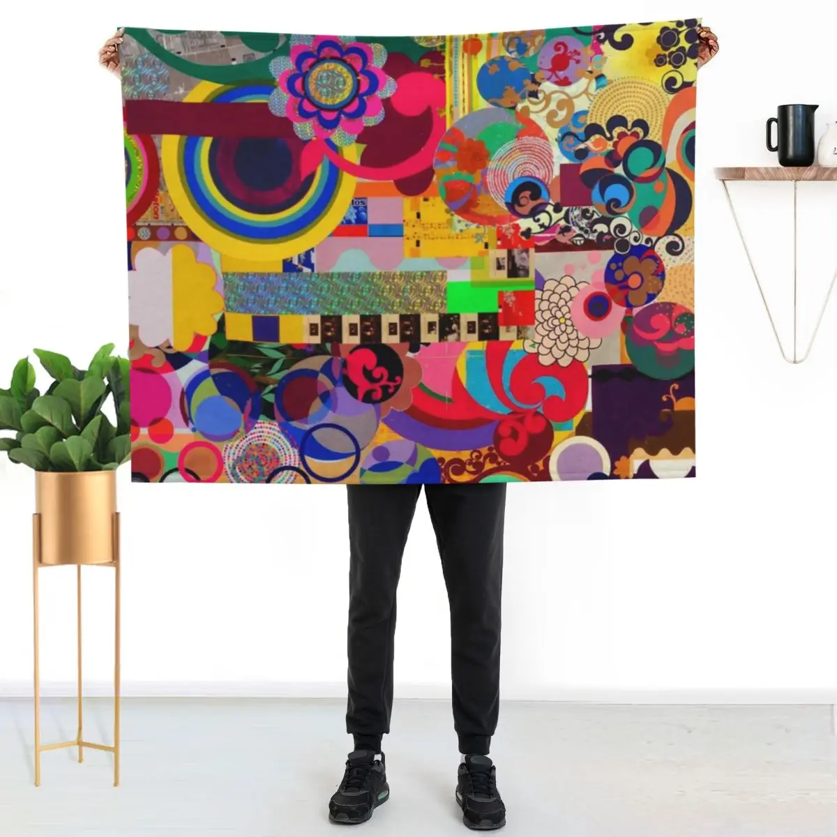 Beatriz Milhazes Throw Blanket Blankets For Baby Large Picnic Luxury St Sofa Throw Luxury Thicken Blankets