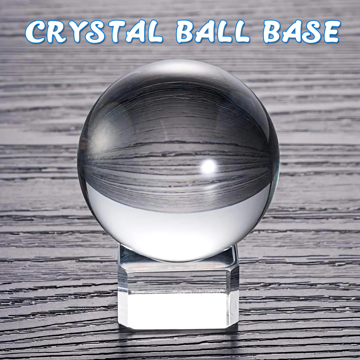 

Clear Crystal Ball Base Glass Stand Camber Concave Design for Round Items Display Holder Sturdy Thick No Bubbles Distortion Free