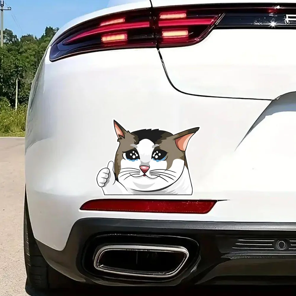 Hаклейка на авто кошка Decals, Self-adhesive, Waterproof Vinyl Stickers for Car, Bumper, Window, Laptop, Wall and Glass Surface