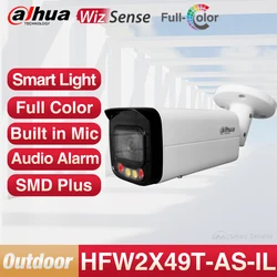 Dahua-cámara WizSense inteligente de 2MP, 4MP y 8MP, luz Dual, visión nocturna CCTV a todo Color, 60m, compatible con micrófono, tarjeta SD, IPC-HFW2849T-AS-IL de alarma