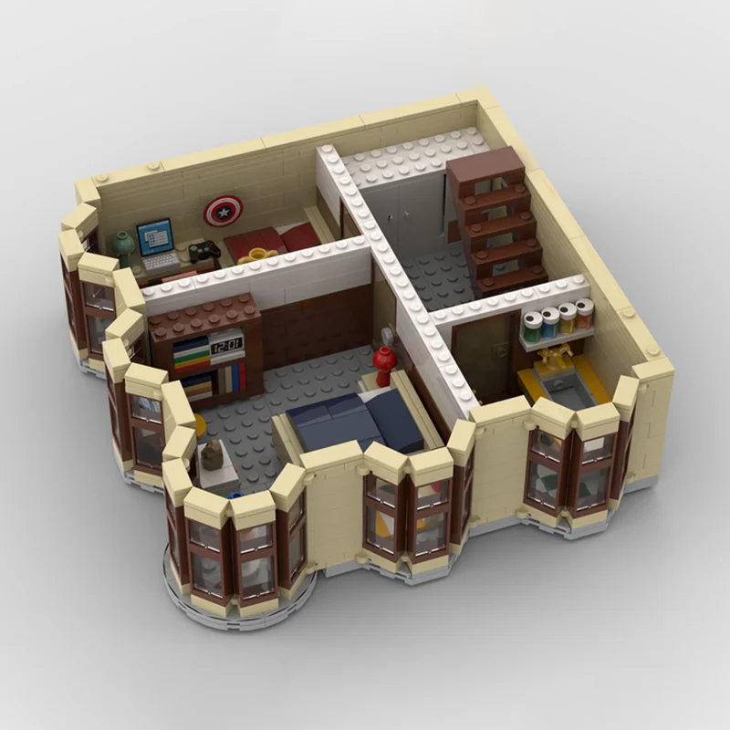 City Street View Moc briques de construction juste comme le paradis maison modèle technologie blocs cadeau DlY construction assemblage jouets de vacances
