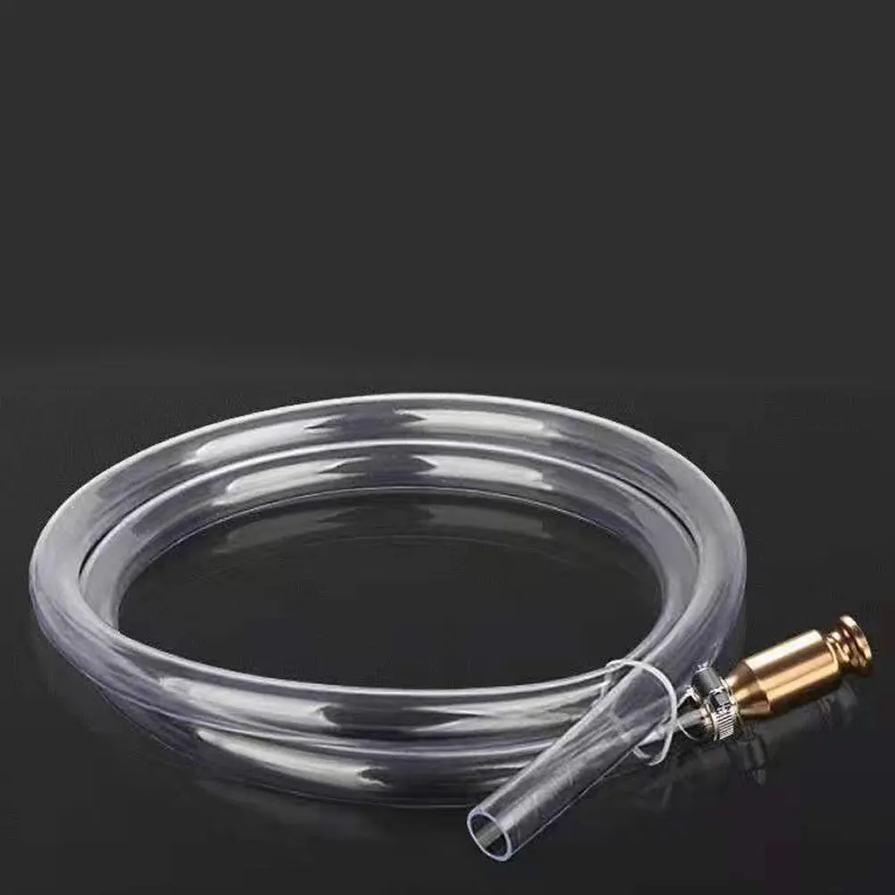 

Automotive Self-Priming Manual Siphon Hose Copper PVC Transfer Hose for Oil Water Fuel Pump Portable Reliable