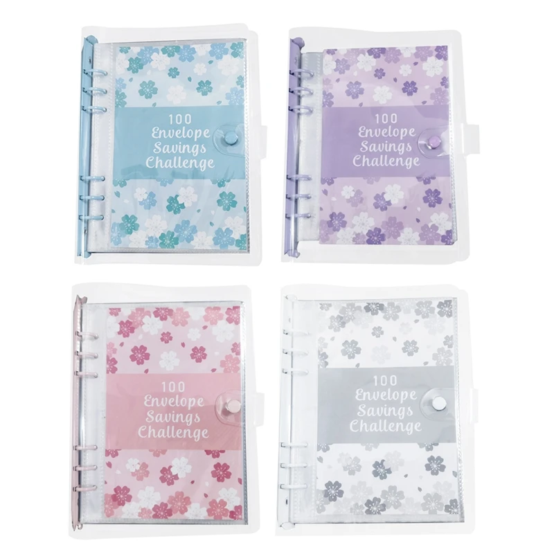 100 Envelope Challenge Binder Savings Binder For Save 5050 With Cash Envelopes For Budget Planning