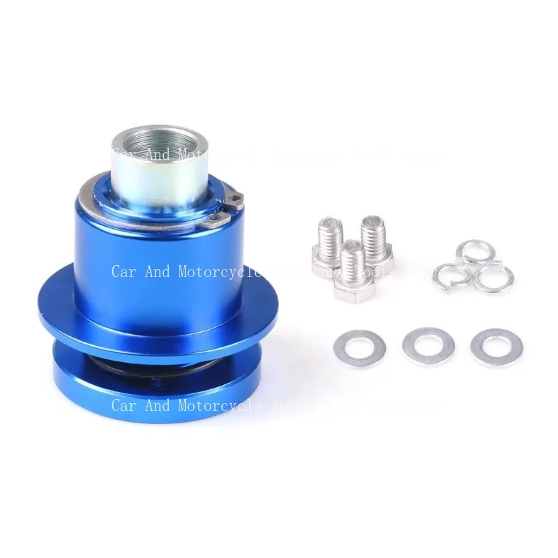 

Car 360 Degree Steering Quick Release 3-hole Steering Wheel Quick Release Disconnect Center 3/4