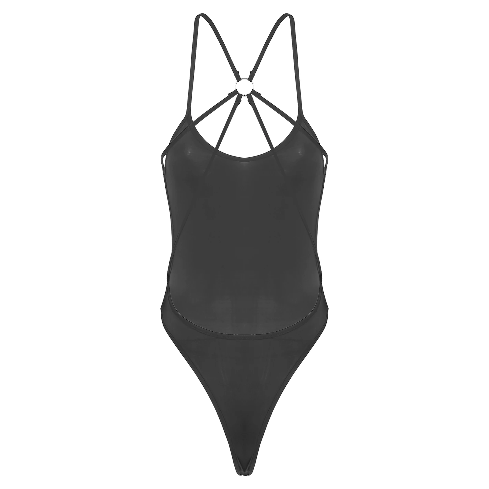 Womens One-piece Swimsuit Monokini Swimwear Strappy Backless Crotchless Bodysuit Beach Wear Bathing Suits Femme Sexy Lingerie