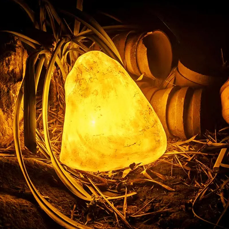 

Outdoor luminous stone lamp waterproof lawn pebble lamp garden villa courtyard decoration lighting decorative landscape