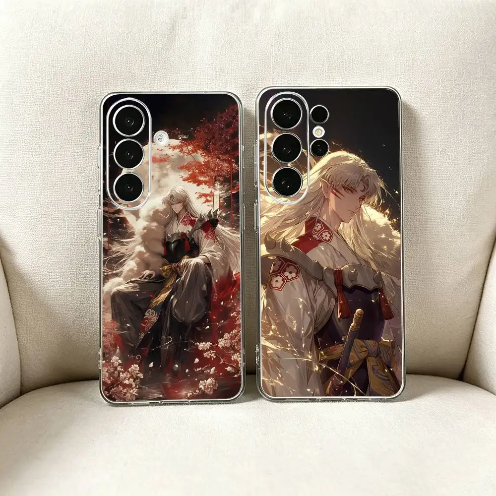 Inuyasha S-Sesshomaru  Anime Clear Phone Case for Samsung S25, S24, S21, FE, S22, S23, S30, Ultra, S20, Plus, Lite