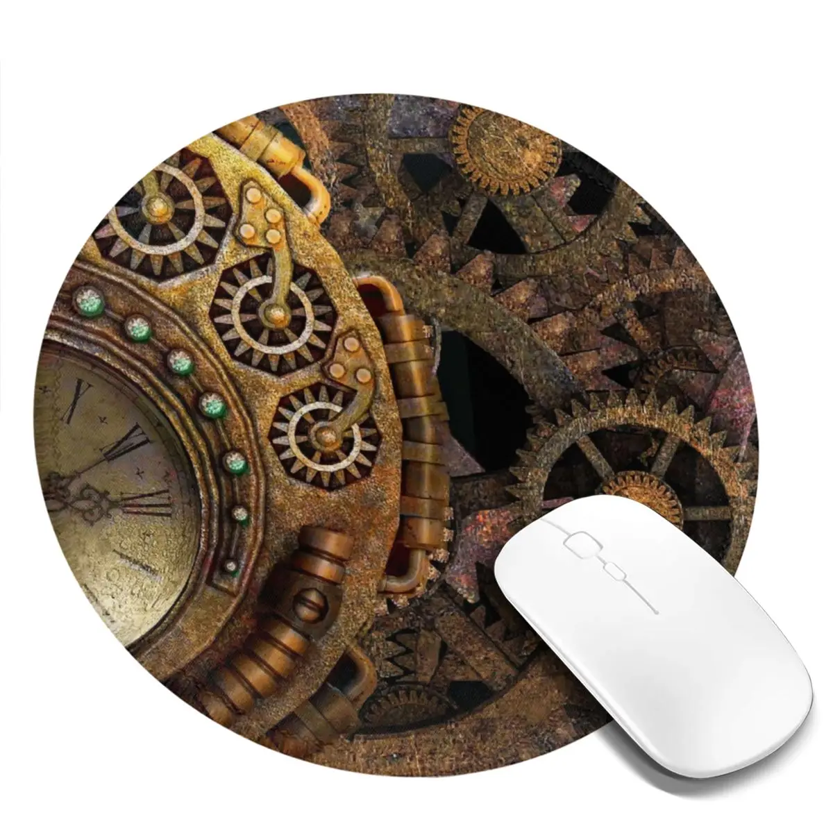 Steampunk Mouse Pad Victorian and Edwardian Styles Comfort Mousepad Gaming Accessories For PC Laptop Computer Vintage Mouse Mats