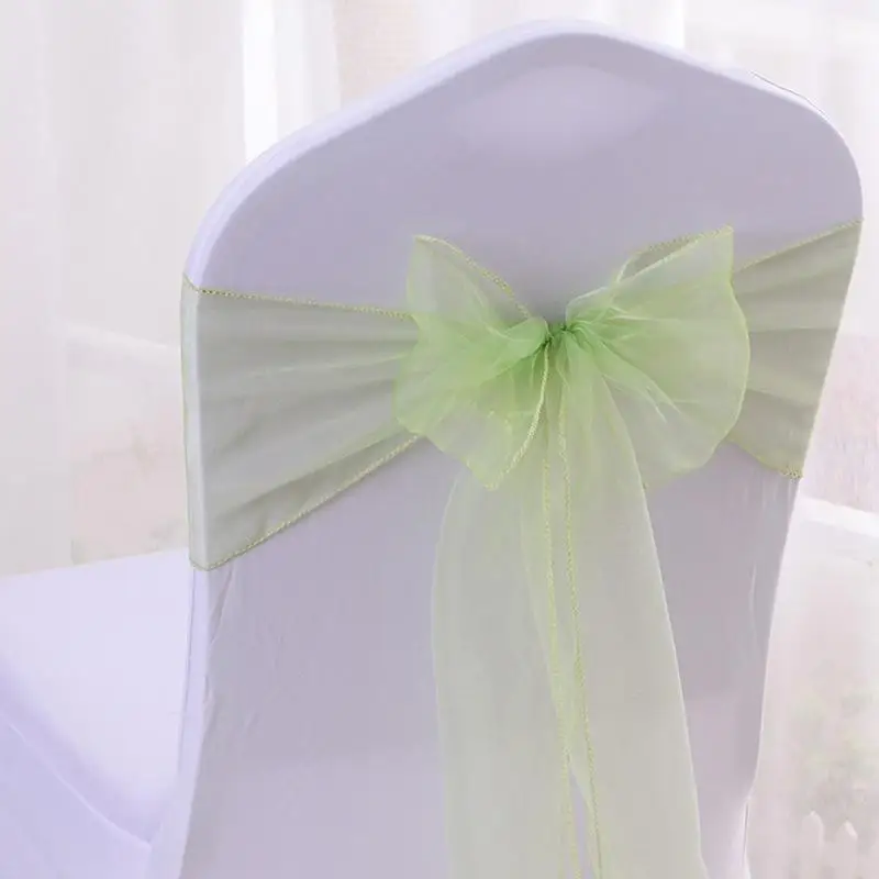 1 Stück Spitzen-Stuhlschleifen Romantische Premium-Qualität Elegante Schleifenbänder für Hochzeit, Bankett, Empfang – Detail 5