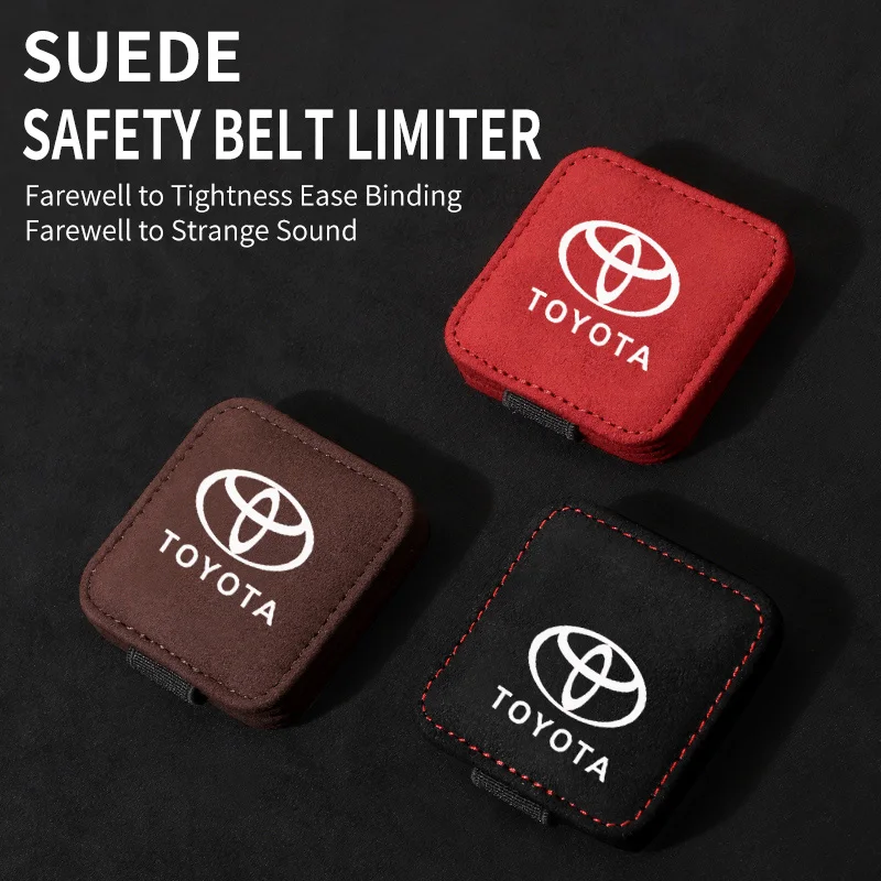 Limitador de cinto de segurança de carro, clipe magnético, fixador para toyota rav4 chr yaris prius avensis corolla camry highlander gr 86