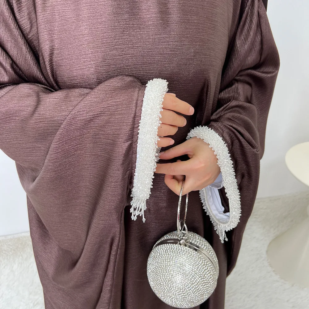 

Fashion Bat Sleeve Muslim Dress Robe Butterfly Abaya Muslim Dress Eid Djellaba Dubai Kaftan Kebaya Islam Jalabiya Caftan Vestido