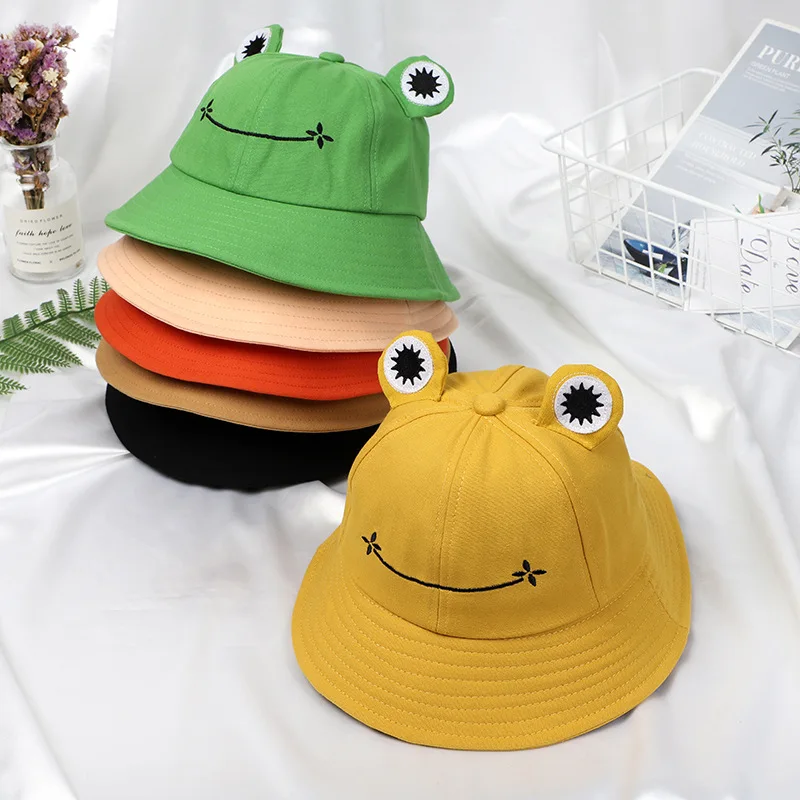 Neue Spaß Mode Frosch Hut niedlichen Angel kappe Cartoon Frosch Eimer Hut Homme Femme Chapeau im Freien lustige Sonne Fischer Hut Geschenk