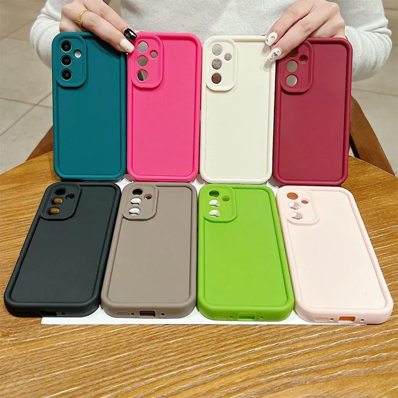 For Motorola Moto G14 Cases Motorola Moto G9 Play Phone Case Moto G54 G22 G10 G20 E22 Liquid Silicone Lens Shockproof Back Cover