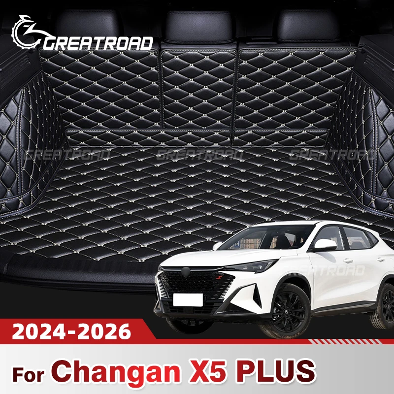 

For Changan X5 PLUS 2024-2026 Auto Full Coverage Trunk Mat Car Anti-dirty Pad Protective Pad Cargo Liner Interior Accessories