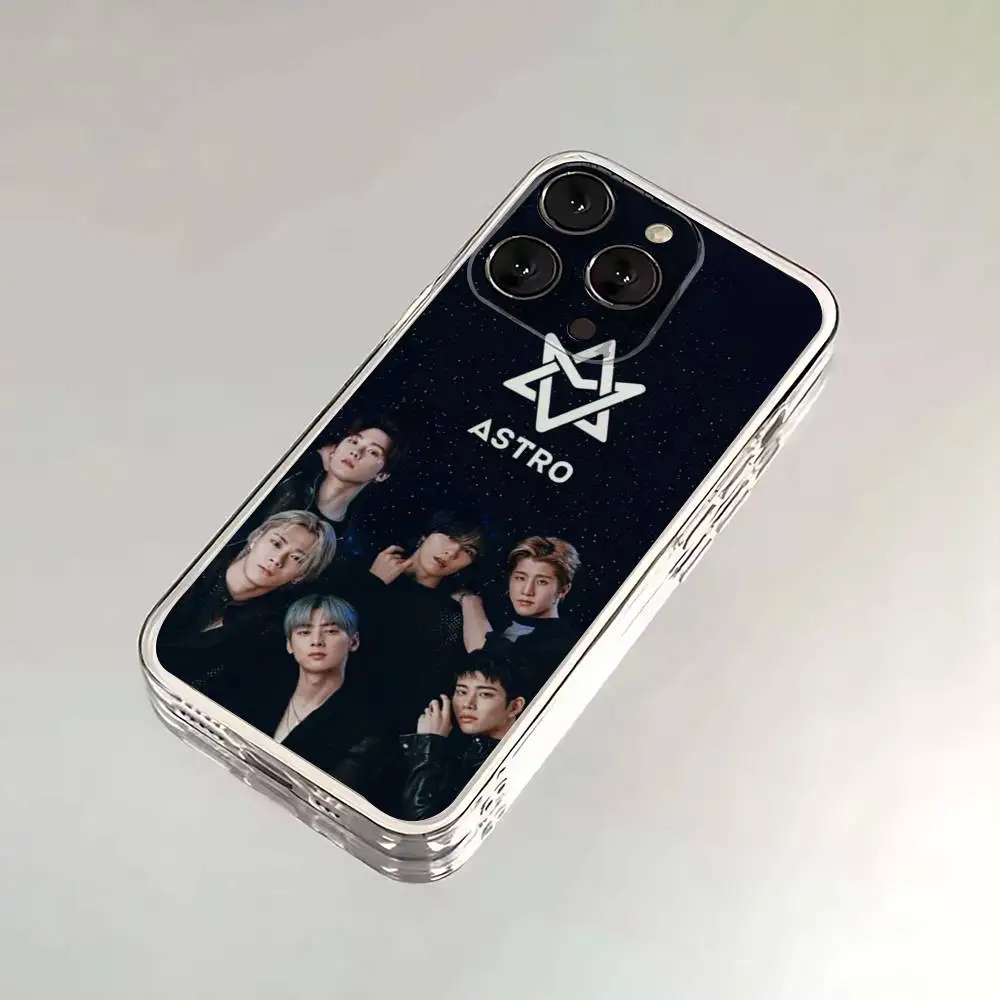 Funda de teléfono A-Astro Kpop Music para iPhone 16,15,14,13,12,11,17 Pro,Max,Plus,X,XS,XR,SE,Mini cubierta suave transparente