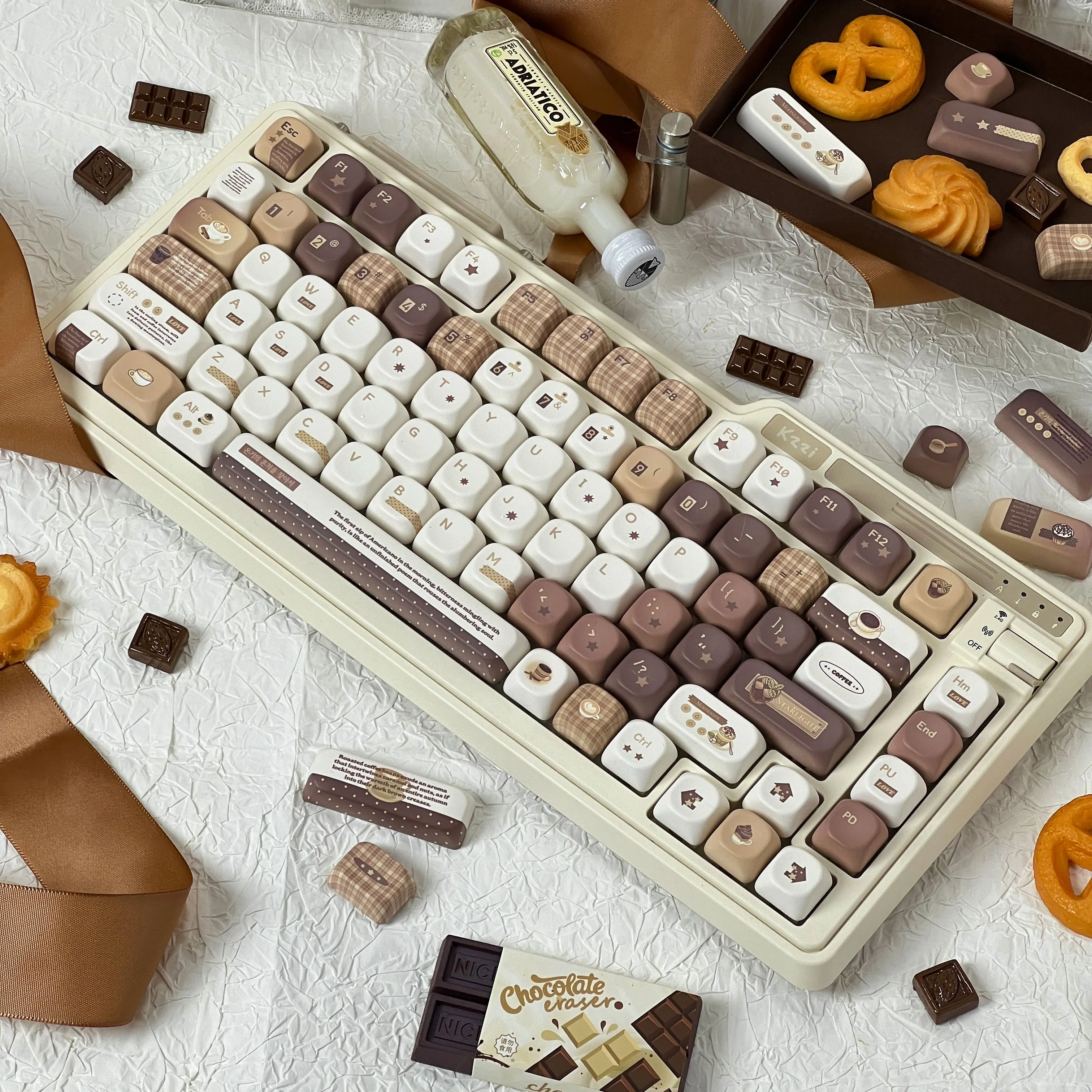 120 مفتاح خمسة جوانب صبغ التسامي PBT أغطية المفاتيح الكرز و MOA الملف الشخصي مخصص القهوة تحت عنوان لوحة المفاتيح Keycap للوحة المفاتيح MX التبديل