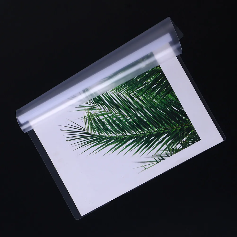 

12Pcs Transparent Sliding Bar File Folder for A4 Report Display Covers High Capacity Paper Organizer Document Holder Non-Slip