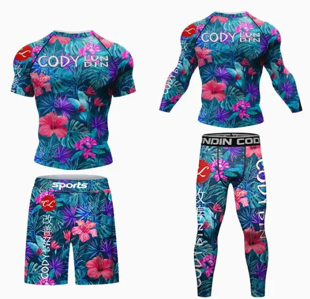 مجموعات دي survêtement d'entraininement Rashguard pour enfants، combinaison de sport pour figurines، uniforme de grappin