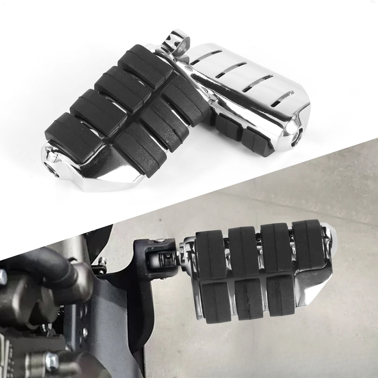 Retro Front Rear Footrest Pedals Universal Modified Rest Pegs Fit for Har ley 883 Cruiser Prince Motorcycle Accessories